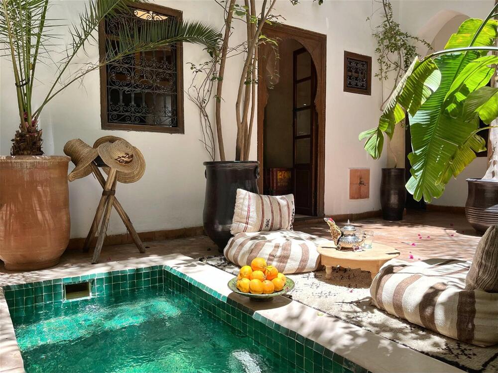 Vue depuis la terrasse du Riad Dar Zaman sur les toits de la médina